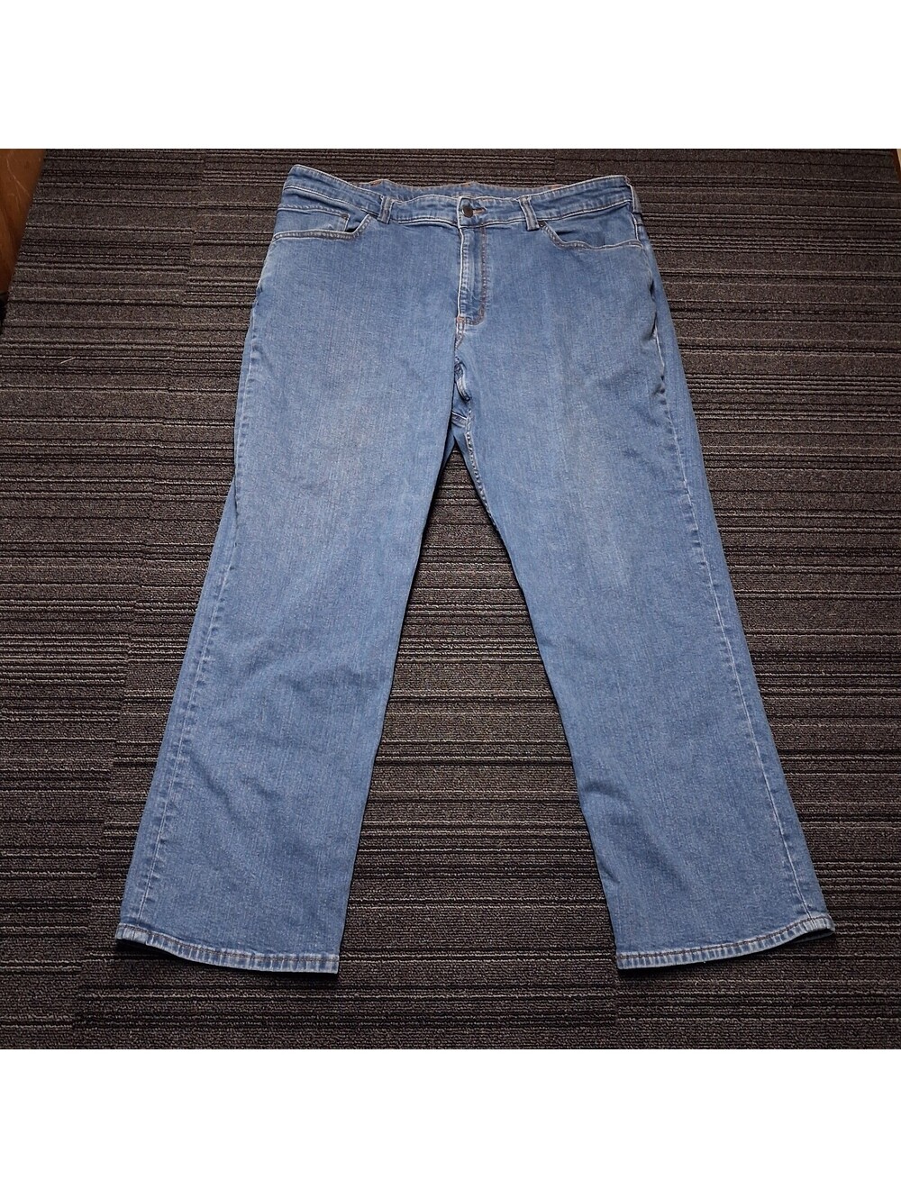 Duluth Trading 40 Grit Jeans Mens 40x30 Blue Denim Relaxed Fit Straight Leg